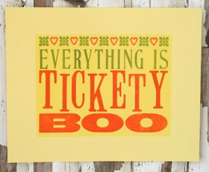tickety boo meaning